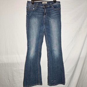 vintage y2k light wash denim low rise bootcut denim jeans